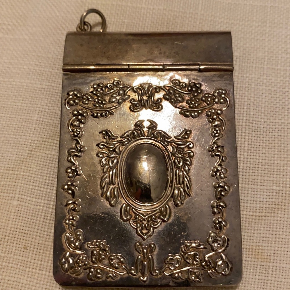 Sterling Chatelaine notebook pendant